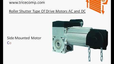 Rolling Shutter Motor Different Types Bangalore | Side | Center | Tubular