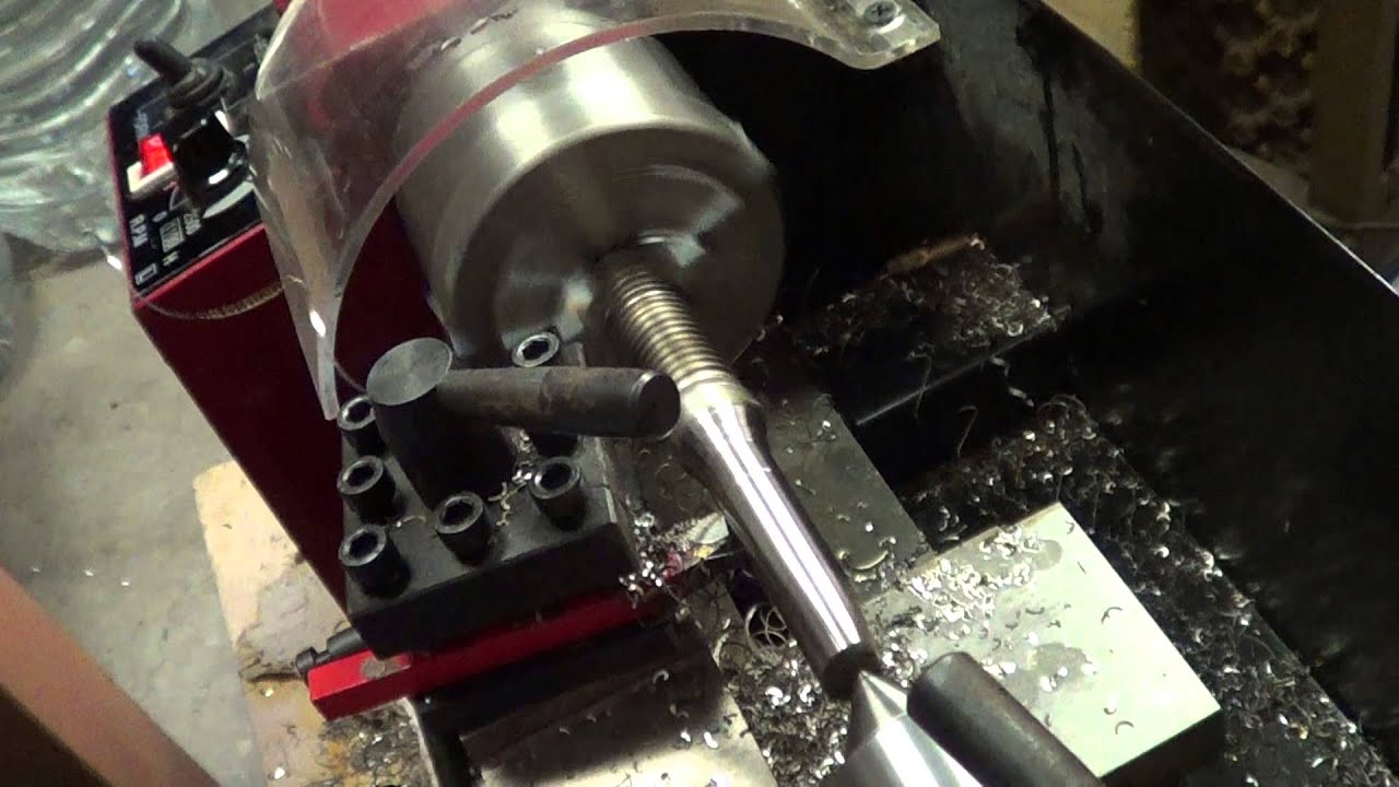7x10 Harbor Freight mini lathe cutting 304 stainless bolt 00961 YouTube
