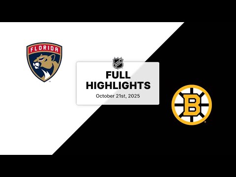 NHL Highlights | Panthers vs. Bruins | October 21, 2025