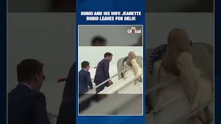 Marco Rubio, Wife Jeanette Rubio Depart Kolkata For Delhi