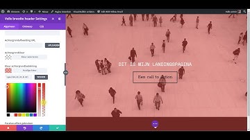 Fullscreen Video Achtergrond met Divi