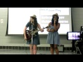 Kathryn and Vicky singing Jason Mraz