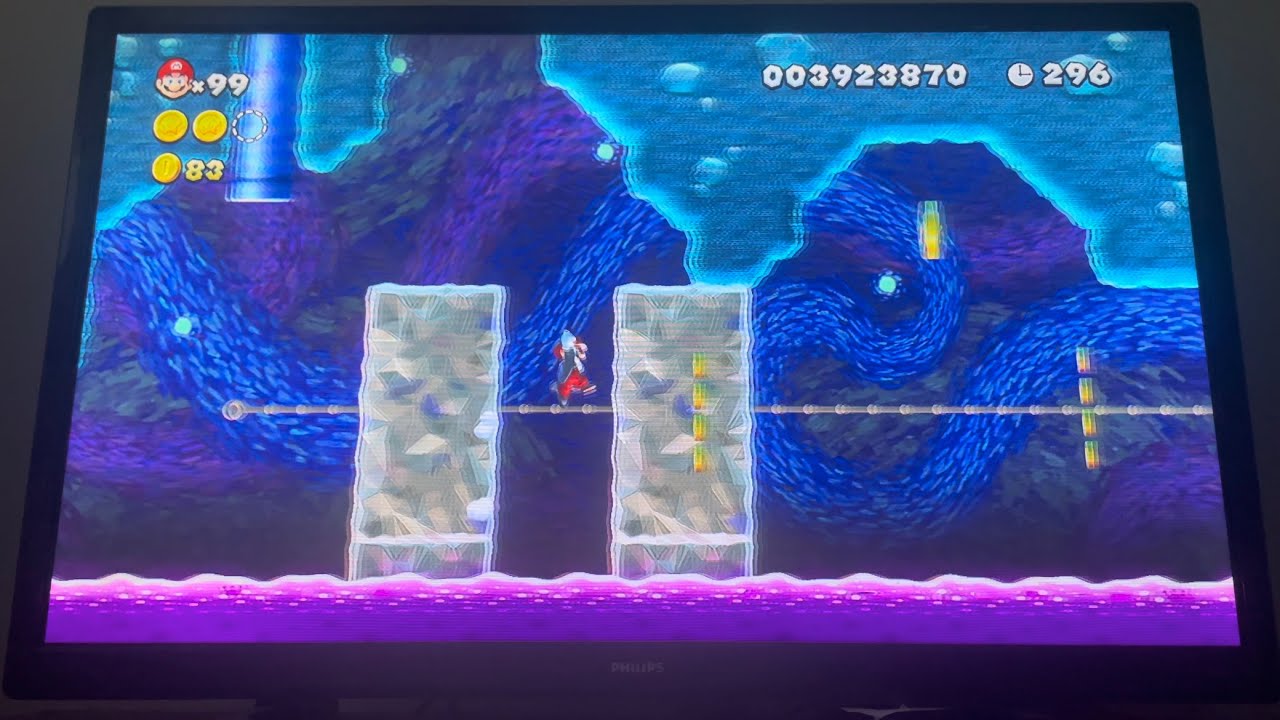 New Super Mario Bros U Deluxe 100 Walkthrough Spinning Platforms Of