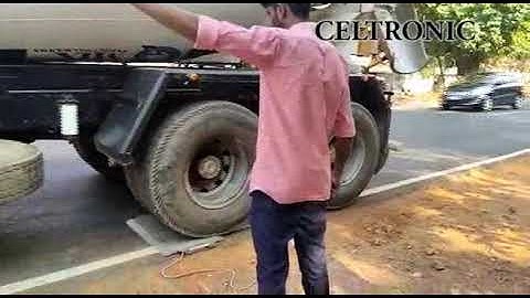 Conducting Axle load survey using Celtronic Portable Axle Weigh Pad and  Data logger