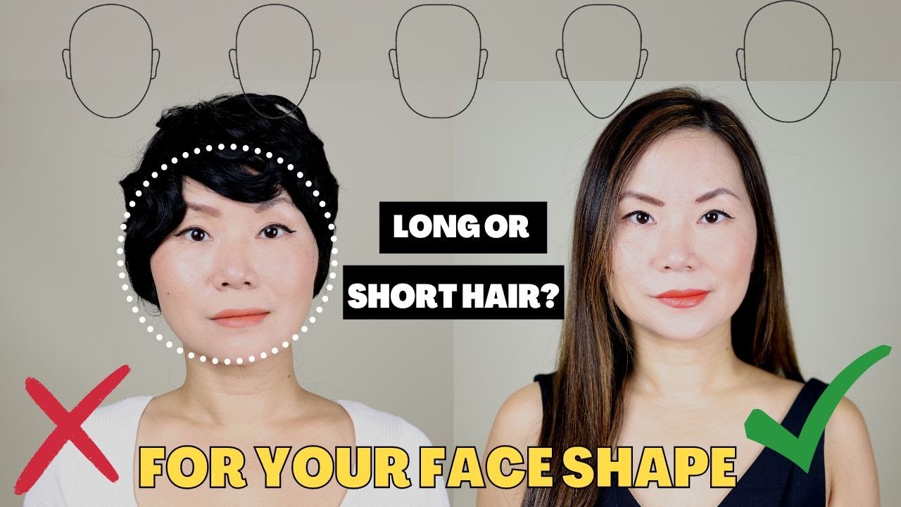 Do you look better with long hair or short hair? Your face shape determines  it! - YouTube