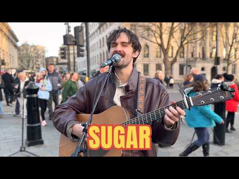 Incredible Street Singer STUNS London Crowd with His Version Of “Sugar” | Maroon 5