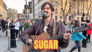 Incredible Street Singer STUNS London Crowd with His Version Of “Sugar” | Maroon 5