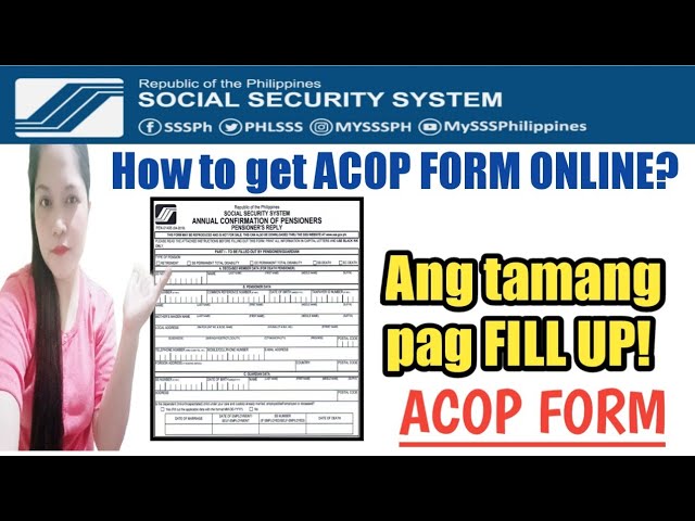 SSS ACOP ONLINE APPOINTMENT 2022 