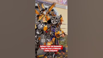 EEN NIEUWE VRIEND!! Optimus Prime en Bumblebee in Universal Studios Hollywood