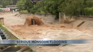 Two bodies reported floating in Nogales wash after monsoon floods