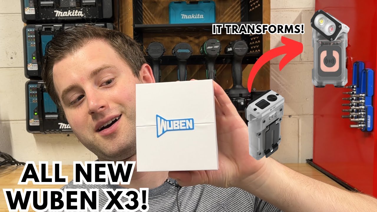 ALL NEW Wuben X3 Flashlight Review! It Transforms!  Most Innovative EDC  Flashlights X2 VS X3 