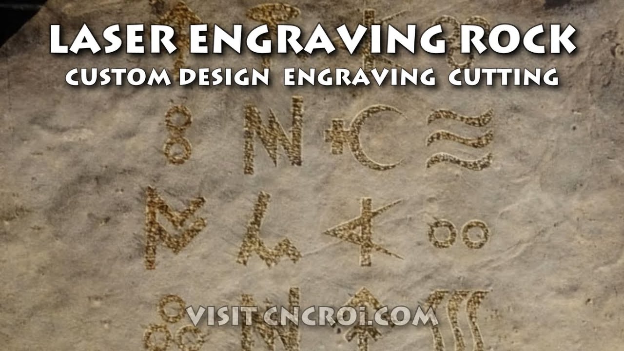 CNC Laser Engraving Rock - YouTube