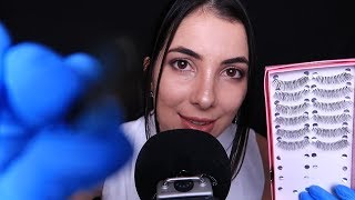 ASMR BINAURAL: ROLEPLAY ALONGAMENTO DE CILIOS