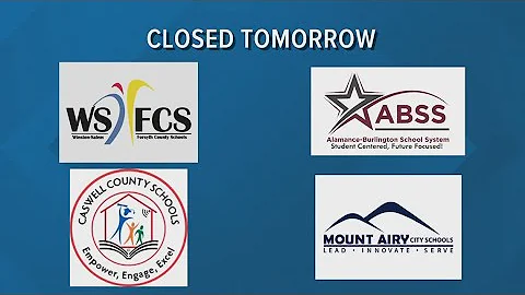 Triad school districts announce closures ahead of snow and rain