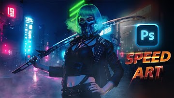 Cyberpunk Effect Photo Manipulation Photoshop Tutorial 2022