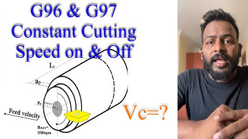 G96 Constant cutting speed on&G97 Constant cutting speed off function & application in CNC Turning