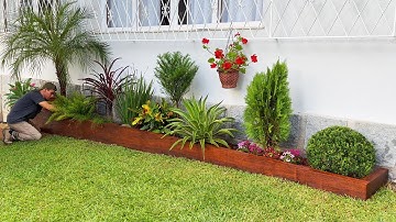 O Maior Canteiro de Flores que já fiz: 13 Espécies para sol!☀️🌴🌷