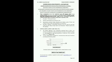 INSTRUCTIONS FOR STUDENTS-JANUARY 2021 ONLINE EXAMINATION FOR RE APPEAR PROFESSIONAL COURSES  PU CHD