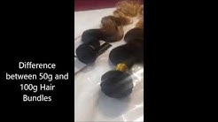 50 gram bundles of Hair is not enough for a full head Weave | 100g