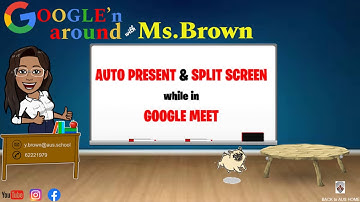 AUTO PRESENT Google Slide Deck & Split Screen during Google Meet