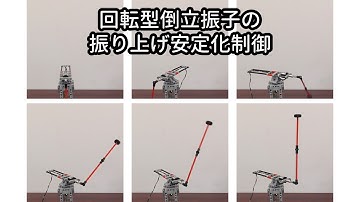 回転型倒立振子の振り上げ安定化制御