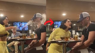 Woman THROWS Drink On Man And Instantly REGRETS It