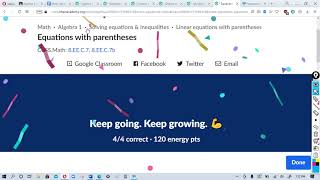 Equations with parentheses : Khan Academy