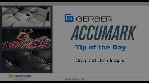 AccuMark Tip of the Day - Drag and Drop Images