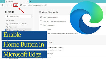 How to add home button to Microsoft Edge browser?