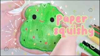 How to make a paper squishy tutorial // Tutorial de como hacer un squishy de papel | Cafercoffee
