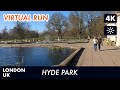 Hyde Park, London, UK Virtual Run | Virtual Running Videos For Treadmill in 4k