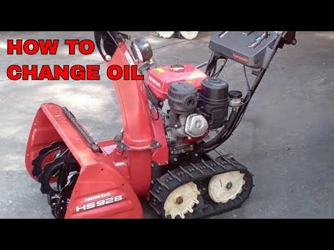 How To Change Oil On Your Honda Snowblower - YouTube