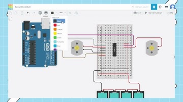 Elektronika Lanjut - Simulasi Arduino Menggunakan TinkerCAD - Mobile Robot Obstacle Avoider