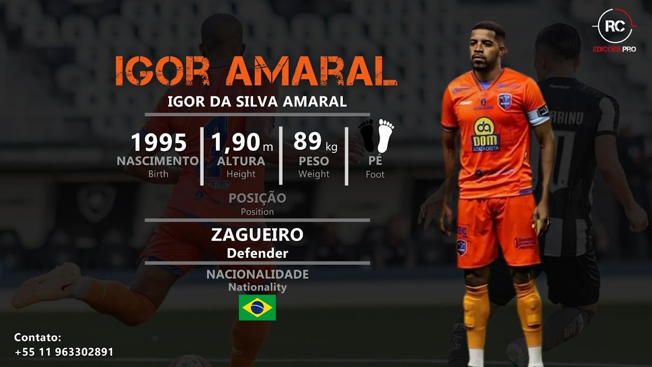Igor Amaral - Zagueiro (Defender) - 2024 - YouTube