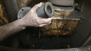 loader transmission service and replace leaking oil line