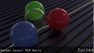 Render Tests: RGB Balls - Cycles