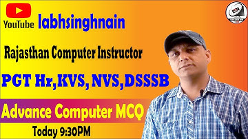 CET Advance Computer MCQ | Rajasthan Computer Instructor | Himachal JOA Exam | NVS exam Oriented MCQ