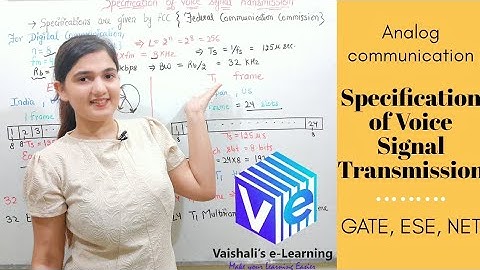 L 82 | Specifications of Voice Signal Transmission I TDM I PCM I Communication System I GATE NET ESE