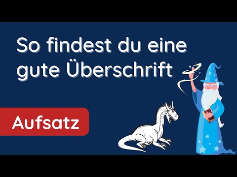 Video: Was zeigt die Überschrift an?