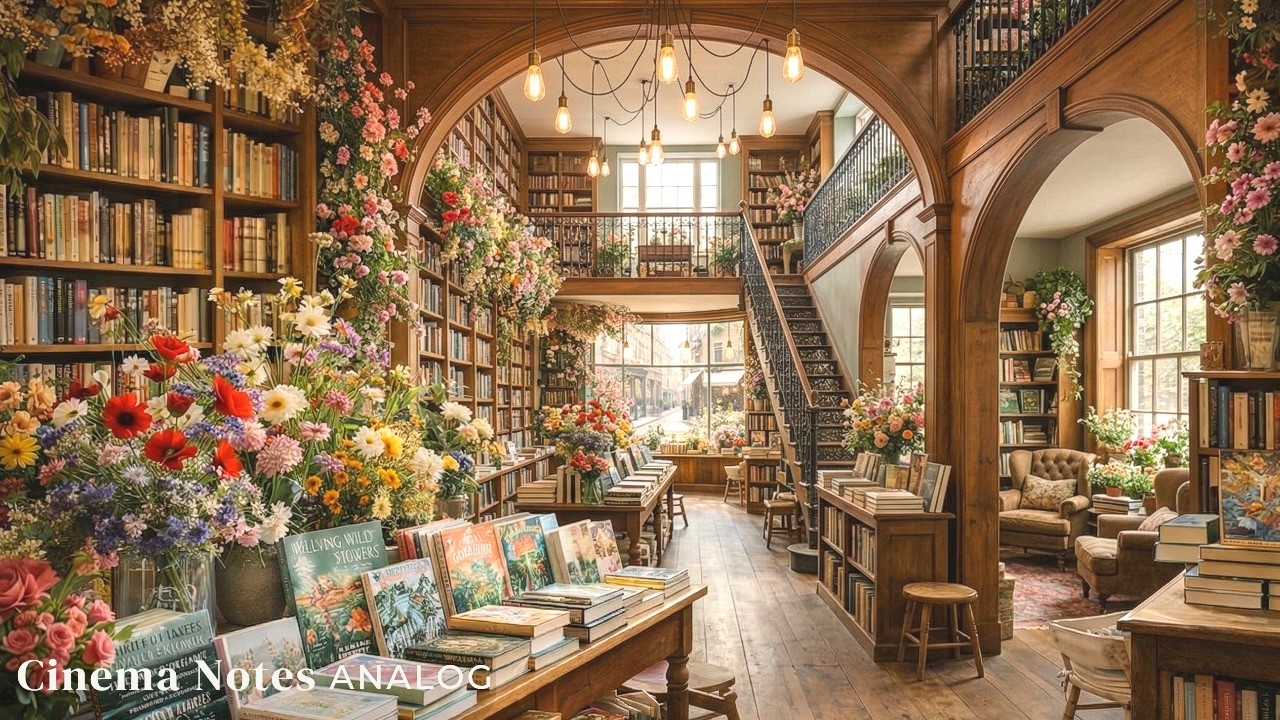 Spring Bookshop 🌸 | Soft Piano for Reading & Relaxing Ambience - YouTube