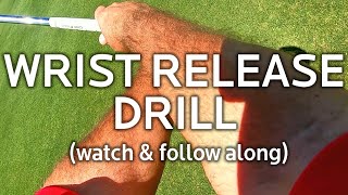 Golf Wrist Release Drill for More Clubhead Speed