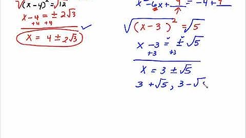 MAC 1105 sec 1.5 part 2 - solve quadratic equations by completing the square (p.10 in packet)