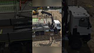 Setting the Concrete Slab Formwork 🚧 Realistic Build #fs25 #ls25 #farmingsimulator25 #fs25mods