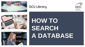 How to search a database