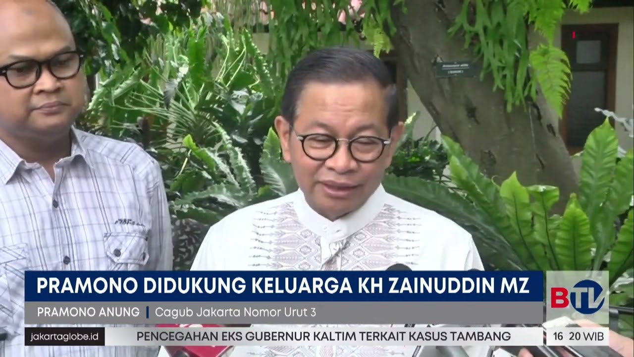 Pramono Anung Terima Dukungan Keluarga Besar KH Zainuddin MZ | Beritasatu