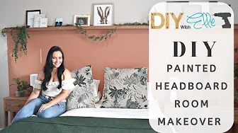 DIY with Elle - Bedroom Makeover DIY style- Painted Headboard