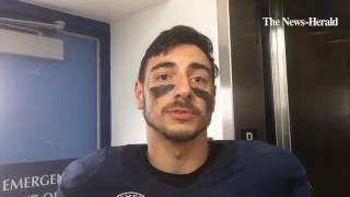 John Carroll linebacker Anthony Christopher says going against JCU offense makes the defense better.