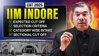 IIMインドール カテゴリー別CATパーセンタイルカットオフ | 選考基準（CAT 2025）