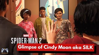 Glimpse of Cindy Moon, aka 'SILK' - Spider-Man 2 Post Credit Scene