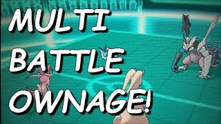 Pokémon X and Y - Wifi Battle #17 (MULTI BATTLE OWNAGE)